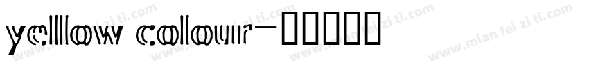 yellow colour字体转换